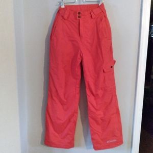 Columbia Waterproof Ski Pants red Omni-shield sz s